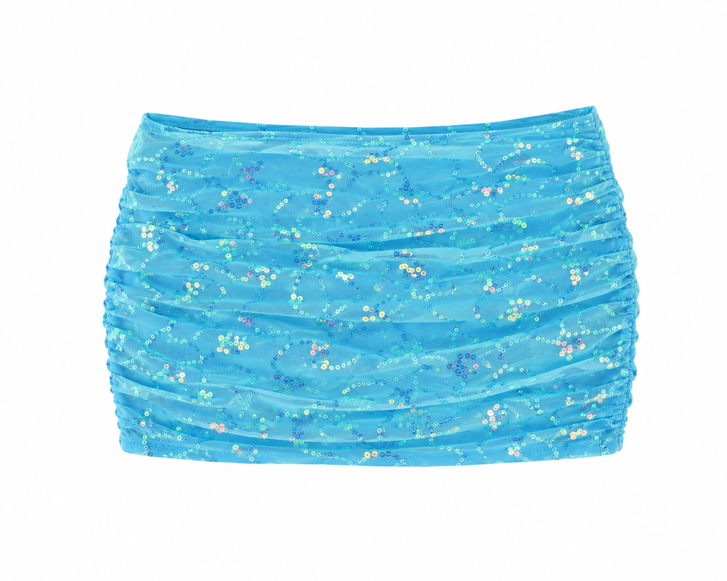 Mini falda azul